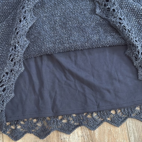 Ralph Lauren Collection Purple Label Ruffle Trim Blue Pencil Skirt Large NEW - Picture 11 of 12